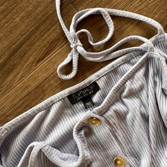 Topshop | button-down tie strap dress - Picture 7 of 9